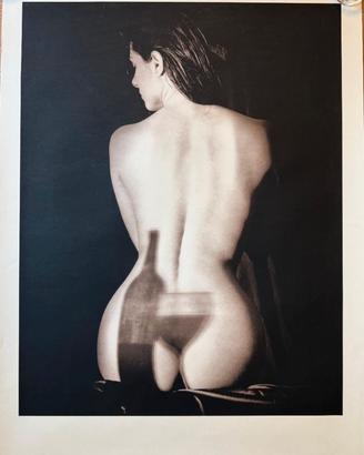 Poster vintage WILLI'S BAR DONNA CON BICCHIERE