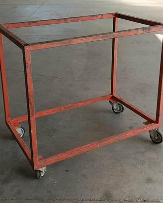 Banco da lavoro con ruote/carrello officina robust