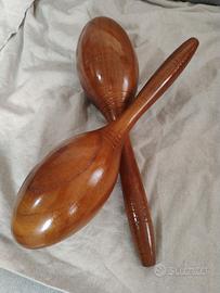 maracas in legno nuove 