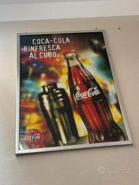 Poster pubblicitario Coca-Cola vintage 71x51