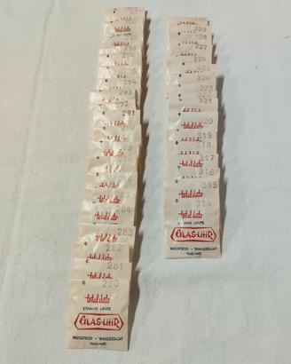 Lotto di n 38 vetrini in plexiglass per orologi 