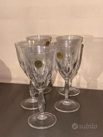 5 calici cristallo 