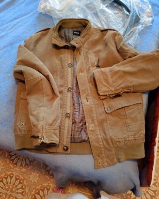 giubbotto in velluto imbottito uomo 