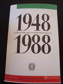 1948-1988 - Quarant'anni della Costituzione Italia