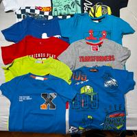 10 t-shirt bimbo 7/8 anni