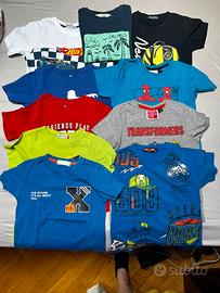 10 t-shirt bimbo 7/8 anni