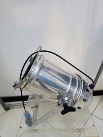 Faretto teatrale vintage in alluminio