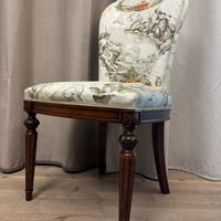 4 Sedie imbottita con tessuto