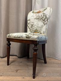 4 Sedie imbottita con tessuto