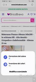 Materasso una piazza e mezza