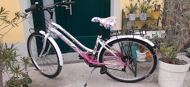 bicicletta bambina ragazza ruota 26