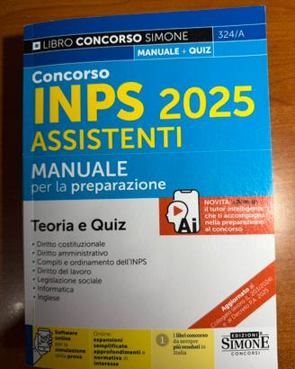 Libro per concorso INPS