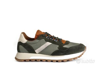 Scarpe uomo CafèNoir in vera pelle - verde - 41