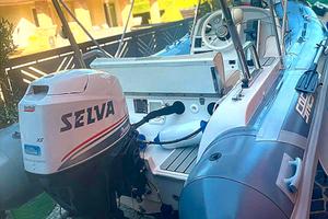 Gommone SACS 490 selva 40/60 + rimorchio ellebi