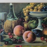 Quadro Vintage natura morta su pannello