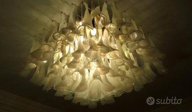 Lampadario vetro di Murano "La Murrina" a cascata