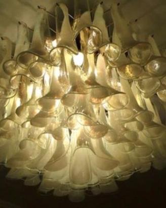 Lampadario vetro di Murano "La Murrina" a cascata