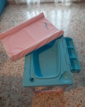 Fasciatoio + vaschetta bagno per bambole