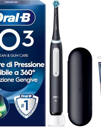 Oral-B iO 3 Spazzolino Elettrico, 1 Testina nero