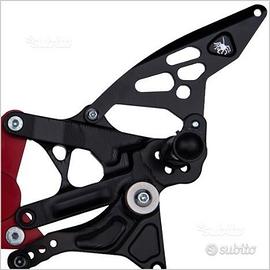 Kawasaki zx 10 r pedane racing regolabili cnc