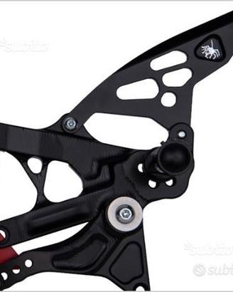 Kawasaki zx 10 r pedane racing regolabili cnc