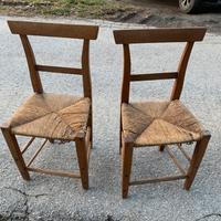 Coppia di sedie contadine