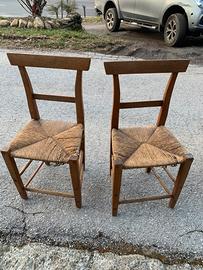 Coppia di sedie contadine