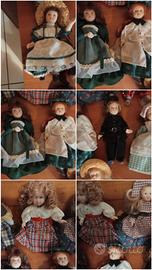 Bambole vintage in porcellana da collezione 