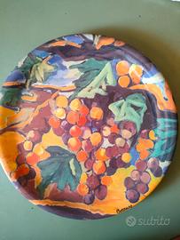 Piatto dipinto di Aurelia Borruso
