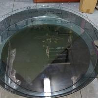 Ripiani Tondi in vetro per tavoli