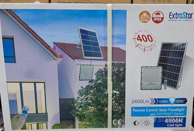 farò a led con pannello solare