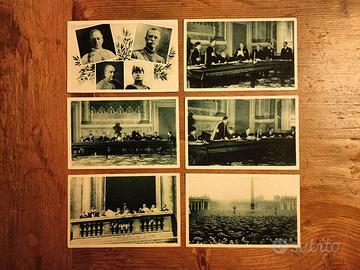 Cartoline Patti Lateranensi 1929 + Peschiera 1937