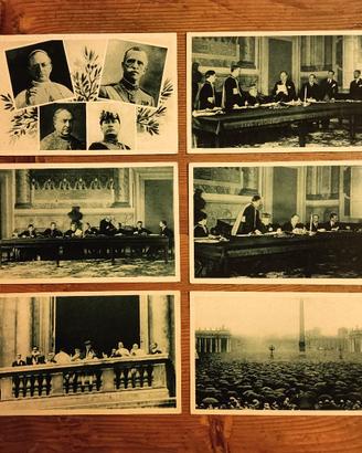 Cartoline Patti Lateranensi 1929 + Peschiera 1937