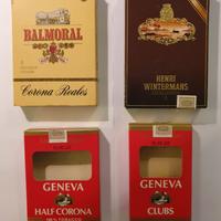 LOTTO 4 SCATOLE VUOTE SIGARI MONOPOLI DI STATO '70