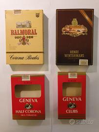 LOTTO 4 SCATOLE VUOTE SIGARI MONOPOLI DI STATO '70