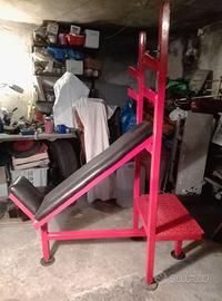 Panca inclinata fissa con pedana