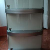 Vetrinetta componibile con tre moduli 