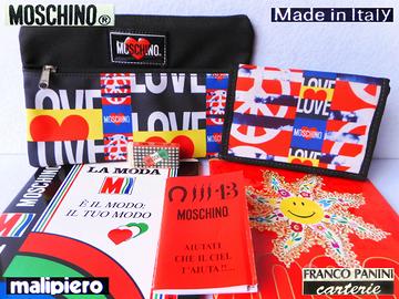 MOSCHINO Vintage 1990 Portafoglio Astuccio Quadern