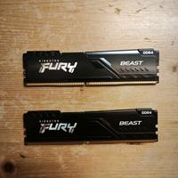 Kingston FURY Beast DDR4 16GB (2×8GB) 2666MHz