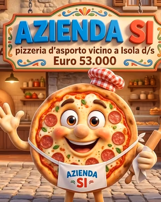 AziendaSi pizza asporto con posti a seder no bar
