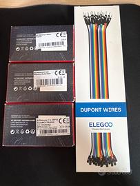 Kit ESP32 AZDelivery + KY-038 + relè 2ch + cavi