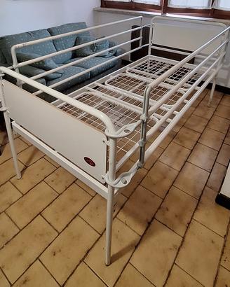 Letto ortopedico manuale con sponde anticaduta
