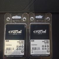 Ram crucial 8gb x 2 Ddr4- 2400 sodimm 