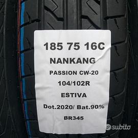 2 gomme 185 75 16c nankang br345
