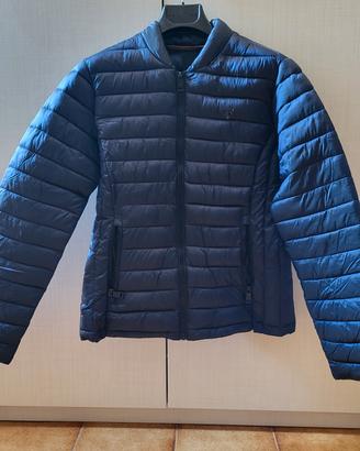 giacca blu imbottita