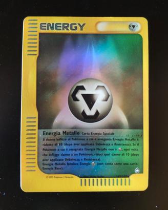 Carta Pokemon Energia Metallo Reverse Aquapolis IT
