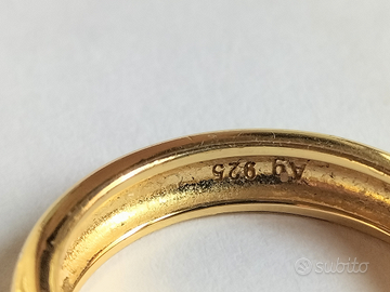 Fedine in argento 925 placcate oro