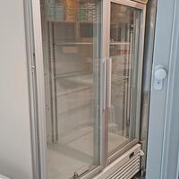 Frigorifero vetrina 2 ante 1000L illuminato horeca