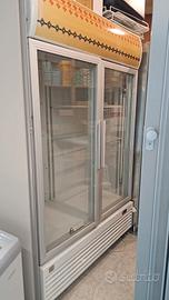 Frigorifero vetrina 2 ante 1000L illuminato horeca