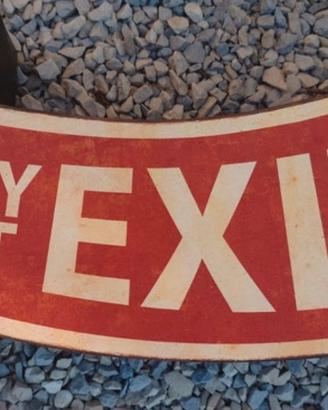 Freccia in metallo “ exit “